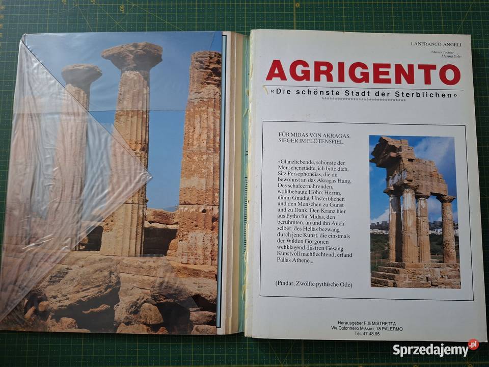 Agrigento Lanfranco Angeli przewodnik Kraków sprzedam