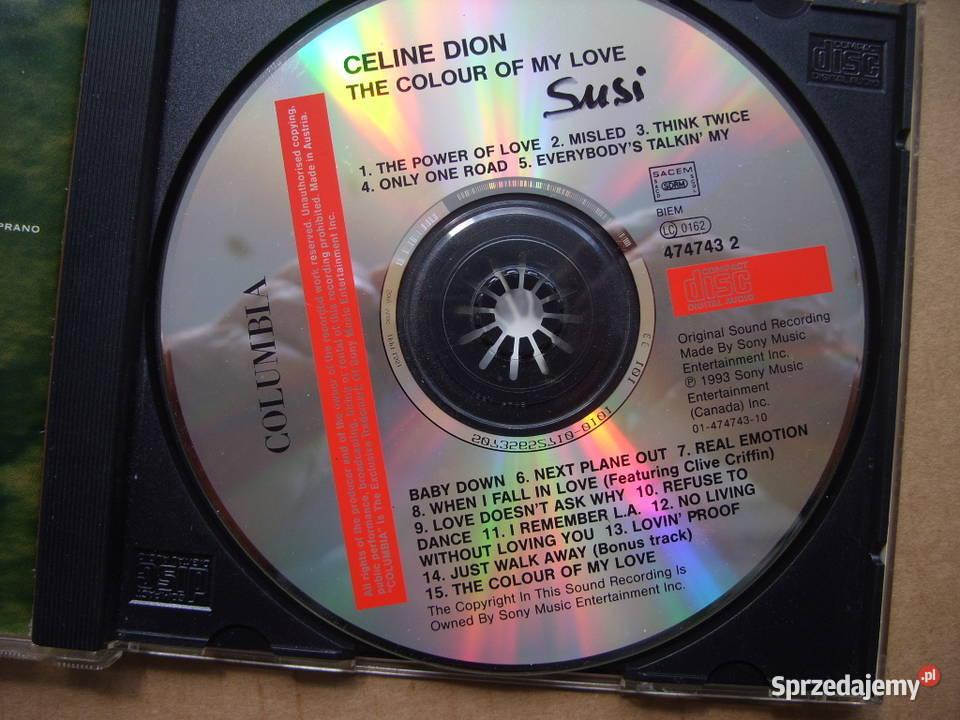 Płyta CD POP CELINE DIONSUSI 1993 Wołów