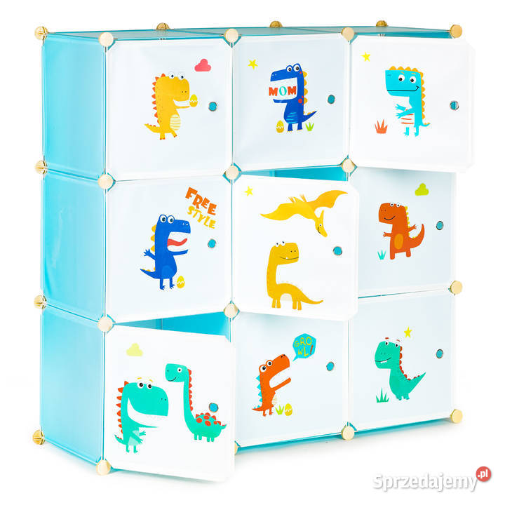 Szafka regał dzieci modułowa 9 półek dziecięca