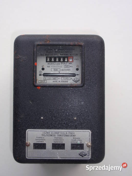 Licznik kilowatogodzin prądu trójfazowego z Pozostałe