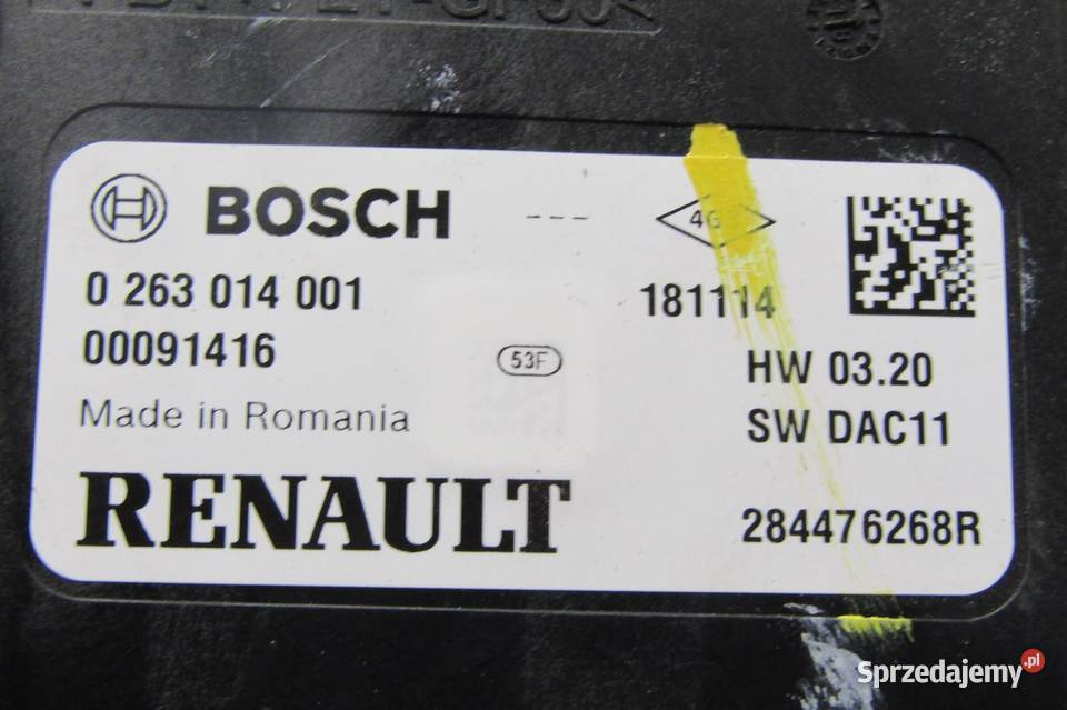 MODUŁ PDC DACIA DUSTER II 284476268R Układ elektryczny, zapłon