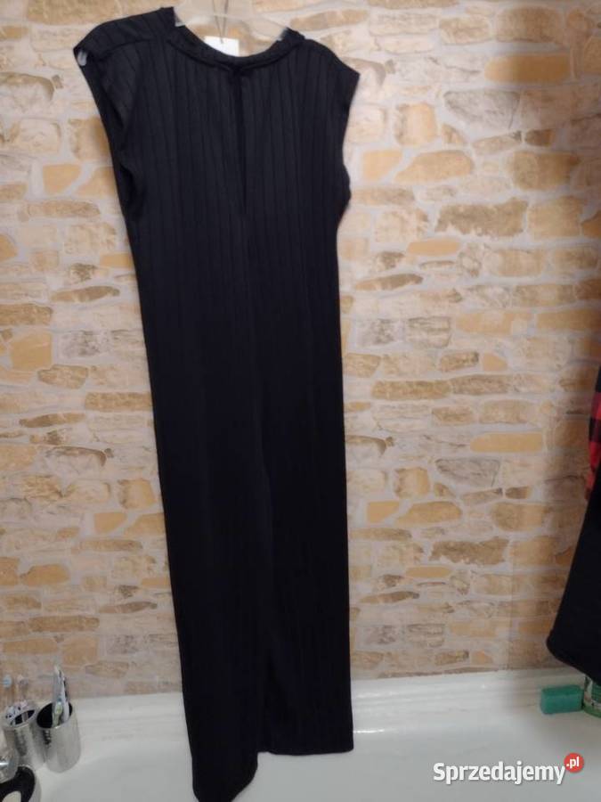 36S ZARA Czarny kombinezon biznesowy z Madrytu Bez wzoru Kraków