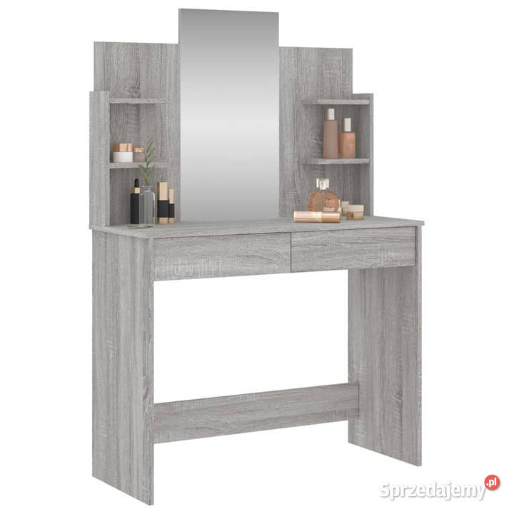 Toaletka z lustrem szary dąb sonoma 96x39x142 mazowieckie Warszawa