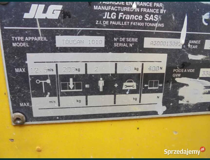 Elektryczny Podnośnik Jlg Toucan Koszowy Szprotawa