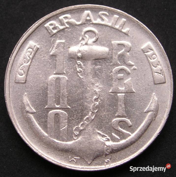 BRAZYLIA 100 REIS 1937 TAMANDARE STAN 12 Łódź