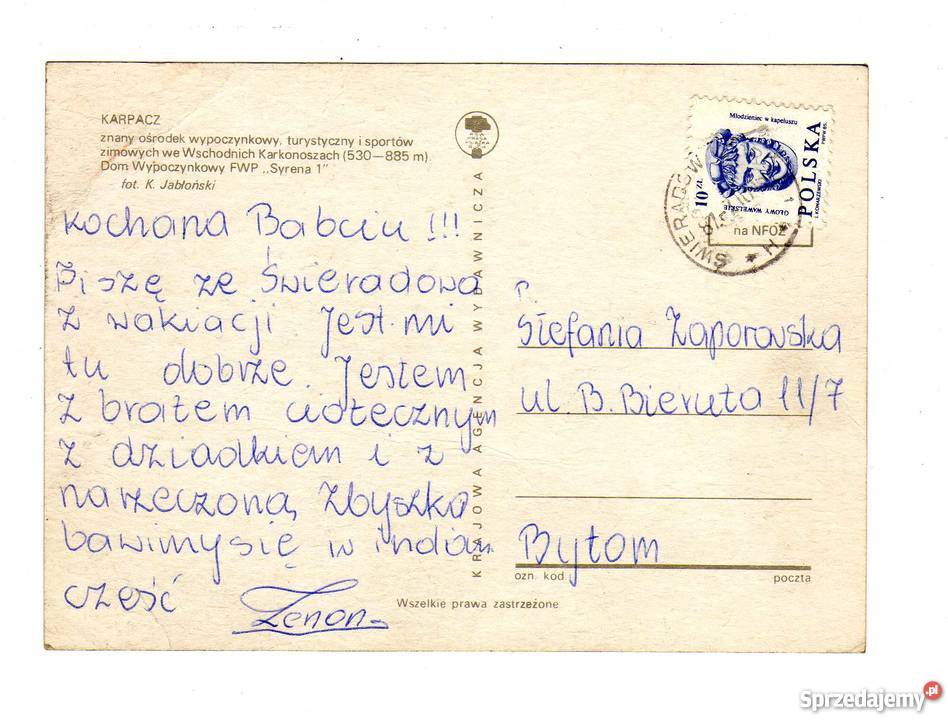 KARPACZ POCZTÓWKA świętokrzyskie Krynki sprzedam