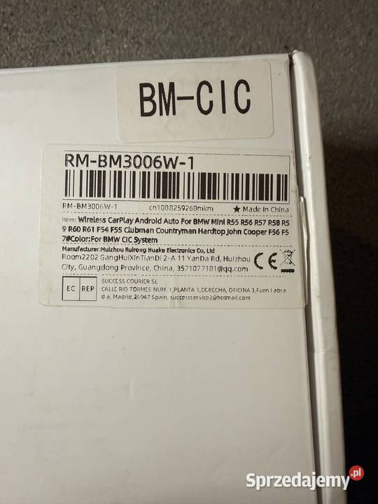 CarPlay i Android Auto BMW z systemem CIC Pozostałe Nowa Karczma