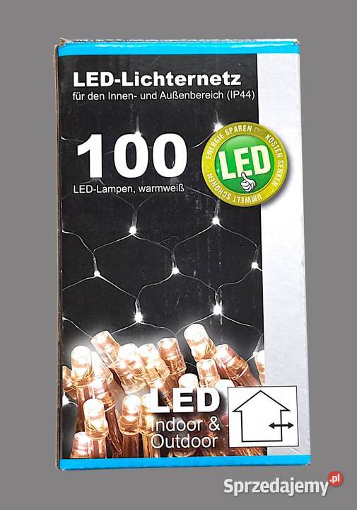 Lampki choinkowe siatka ledowa kurtyna led z 100