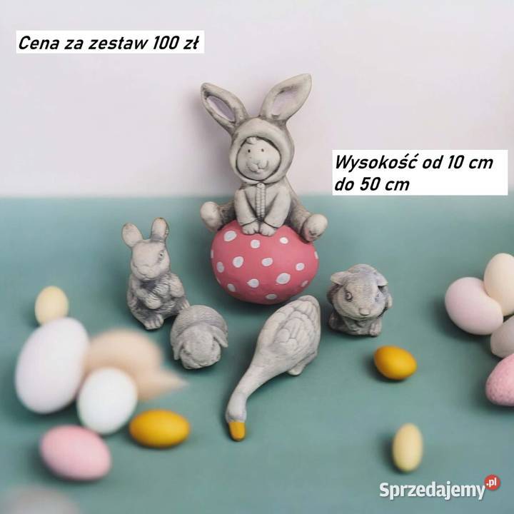 Zajączek królik króliczki gipsowe figurki Wrocław