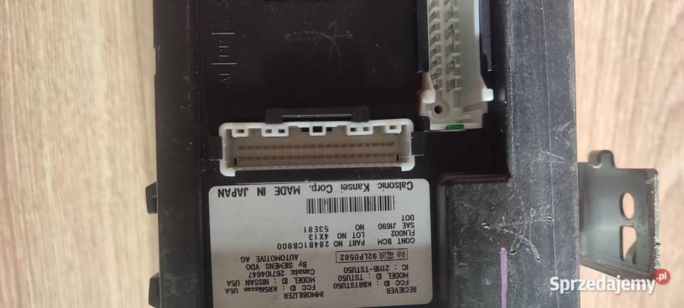 Zestaw startowy Nissan Murano osobowe Układ elektryczny