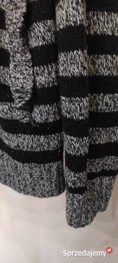 Sweter męski z kapturem w paski szaro czarne H M Pozostałe lubelskie Lublin sprzedam