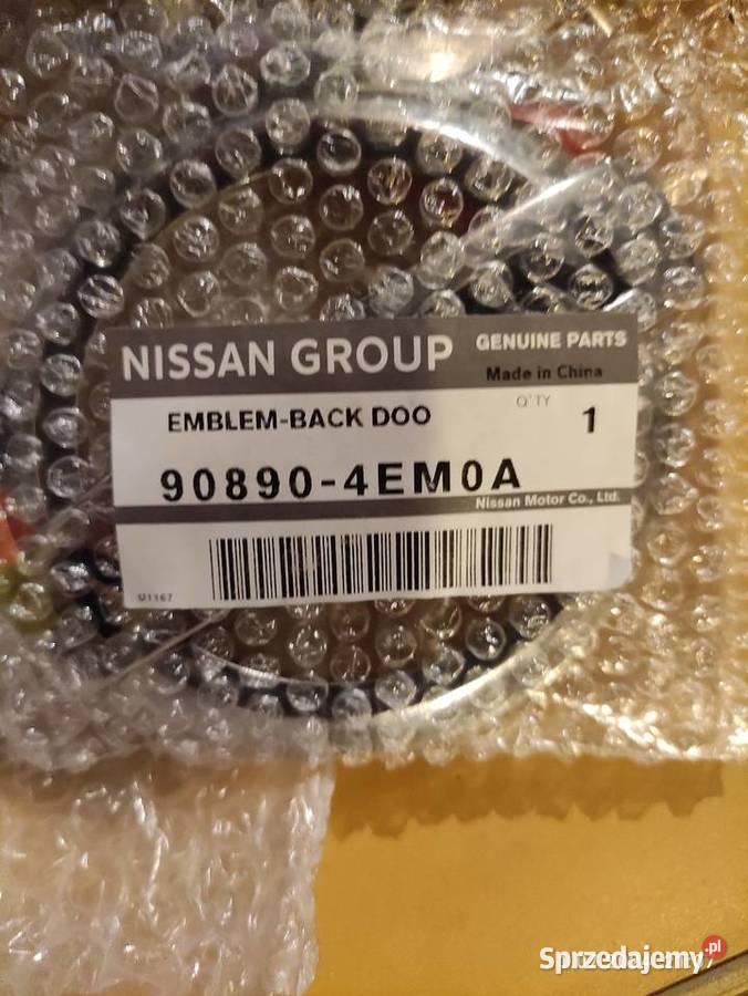 Emblemat znaczek klapy bagażnika Nissan Qashqai Brzesko