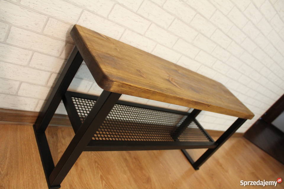 przedpokój loft wieszak i ławka zestaw loftowy Wrocław