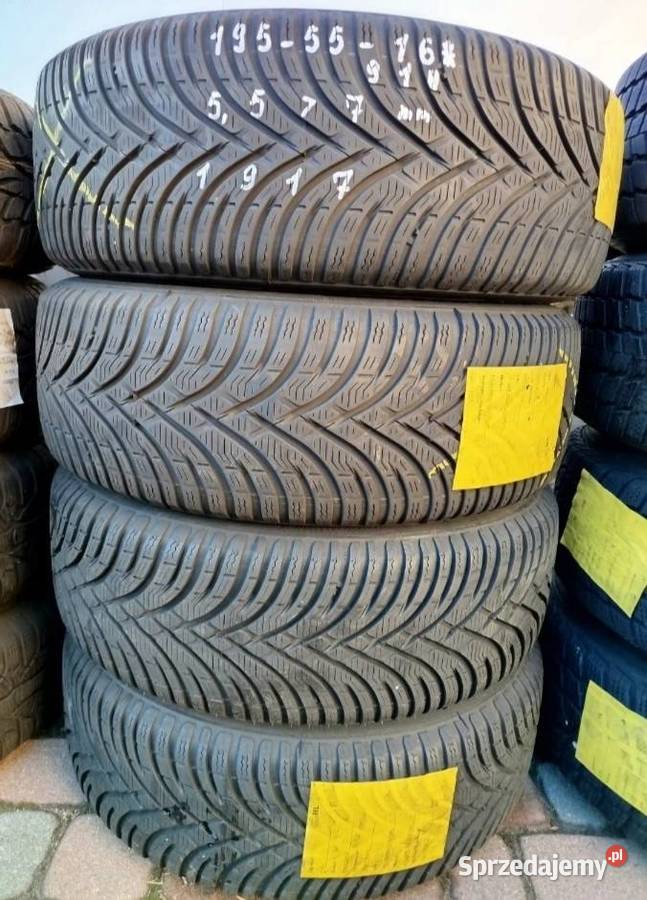 4 x Opona zimowa Kleber Krisalp HP3 19555R16 91H zima podkarpackie Skołoszów sprzedam