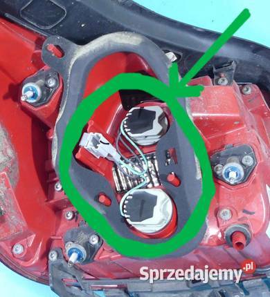 Wiązka lampy prawy tył błotnik Chevrolet Malibu osobowe Pozostałe