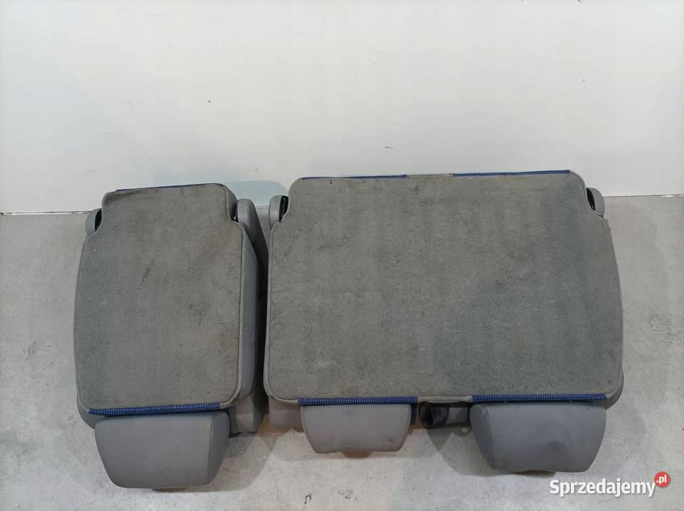 FOTELE PRZÓD TYŁ II RZĄD KOMPLET NIEBIESKIE