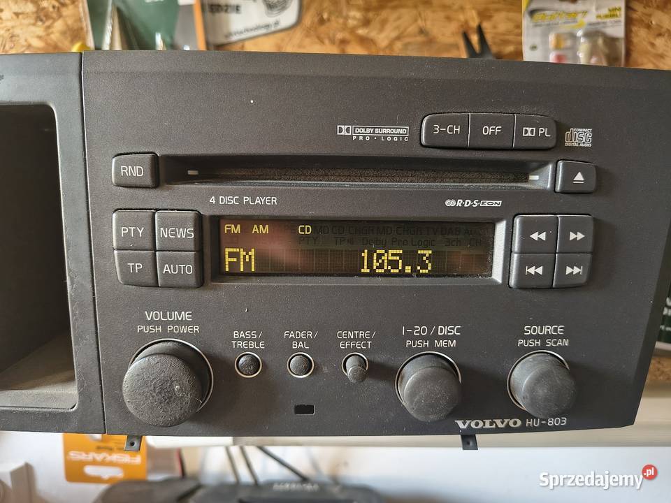 Radio i wzmacniacz Volvo S60 Łajski