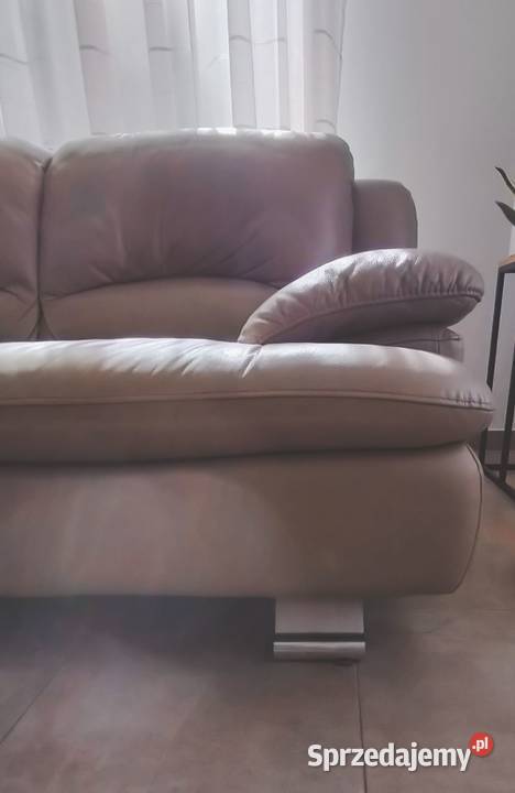 Elegancka skórzana sofa GALA 2 osobowa skóra naturalna Warszawa