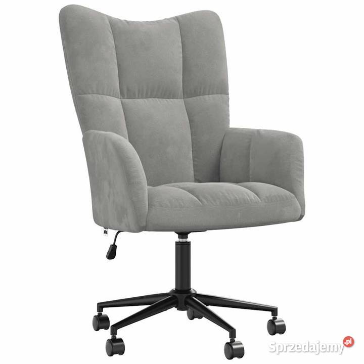 Fotel jasnoszary obity aksamitem328172 Warszawa sprzedam