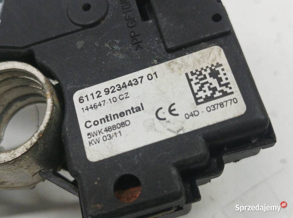 KLEMA MINUS MASA 9234437 Bmw Seria 5 VI 2010 Części samochodowe