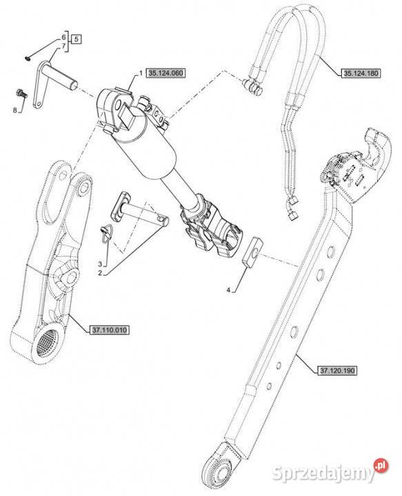Holland T6090 T6070 Wieszak 84177951 Jastrzębniki
