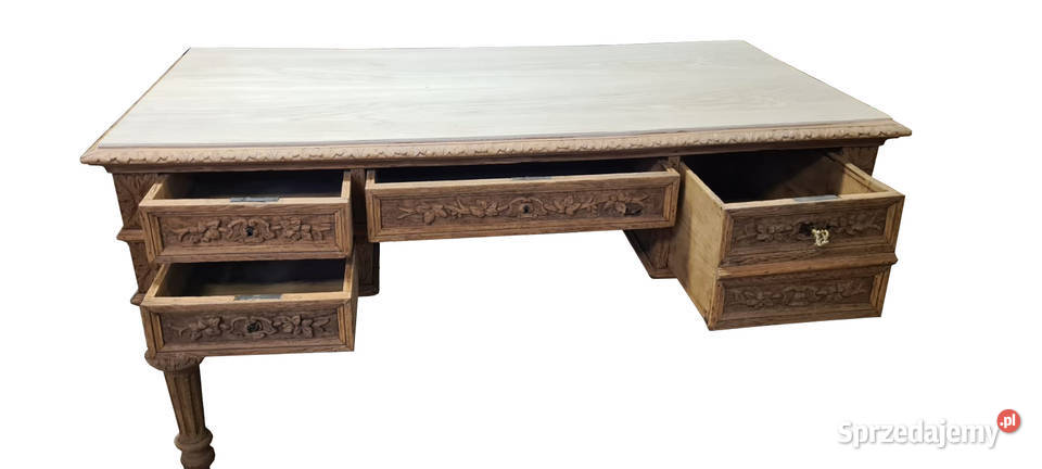 DĘBOWE BIURKO EKLEKTYCZNE Szczecin