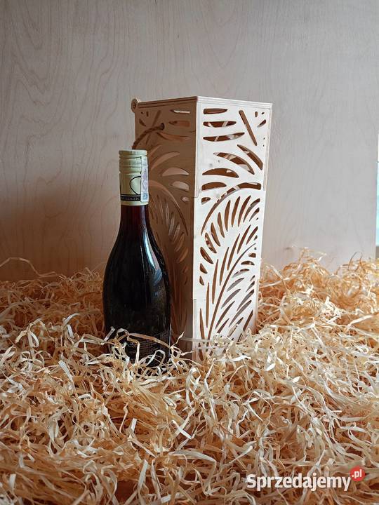 Ażurowe pudełko na wino alkohol opakowanie
