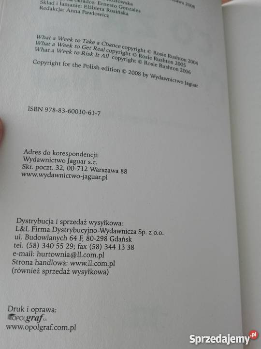 Co tydzień 3 Rosie Rushton tł Grzegorz Komerski Gdańsk