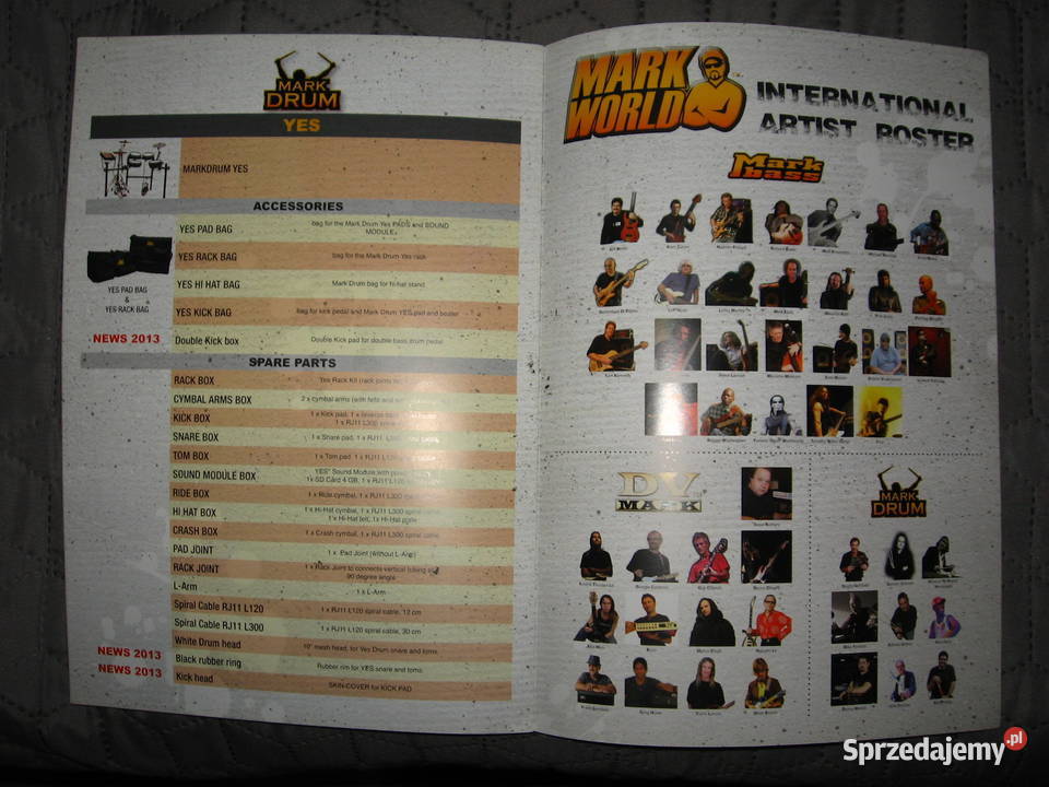 Mark World Mark Bass 2013 Products Catalogue Kępice sprzedam