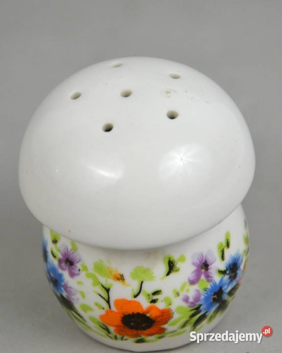 solniczka grzybek porcelana Aquincum Węgry lata Pomiechówek