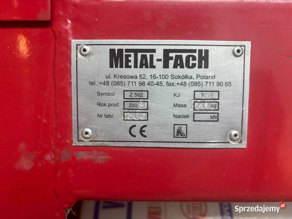 Prasa rolująca belująca MetalFach Z562 Metal-Fach Nakla