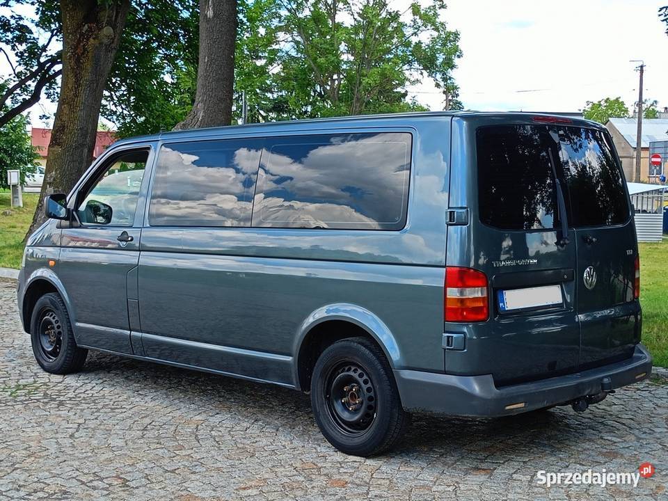 Ładny VW Transporter T5 25TDI LonG 6 Osobowy 2x 2500cm3 Volkswagen Gostynin