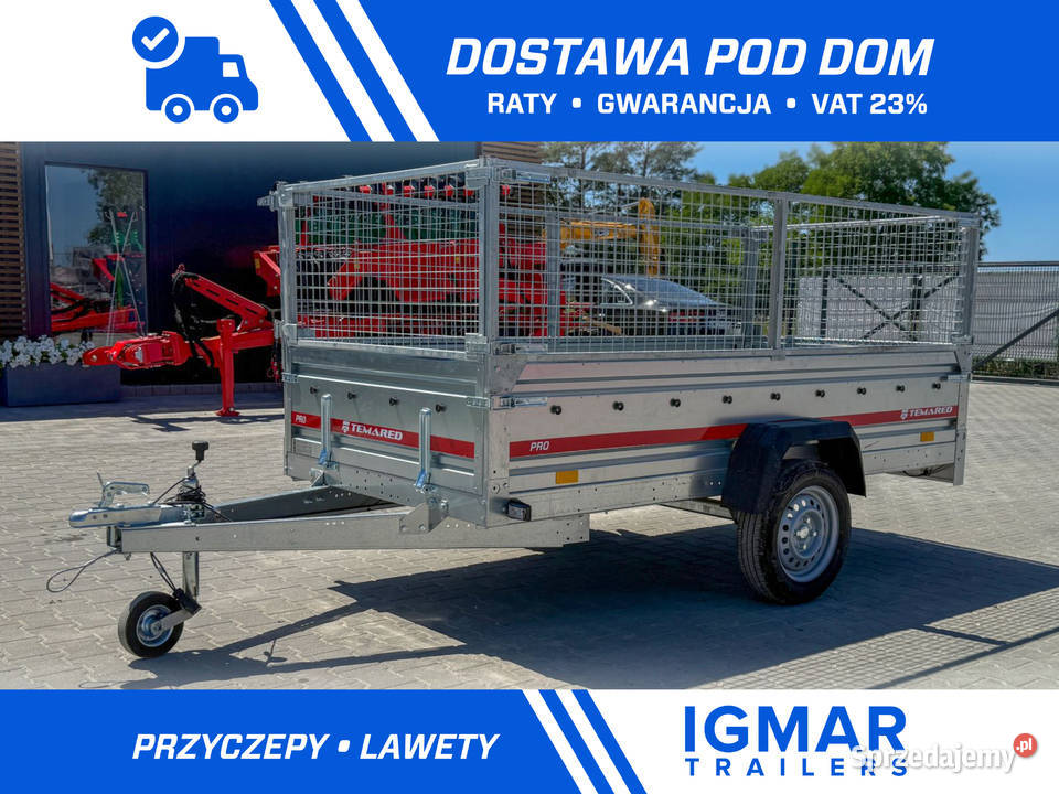 Przyczepka TEMARED PRO 2612 DMC 750 burty burtowe Cegielsko sprzedam