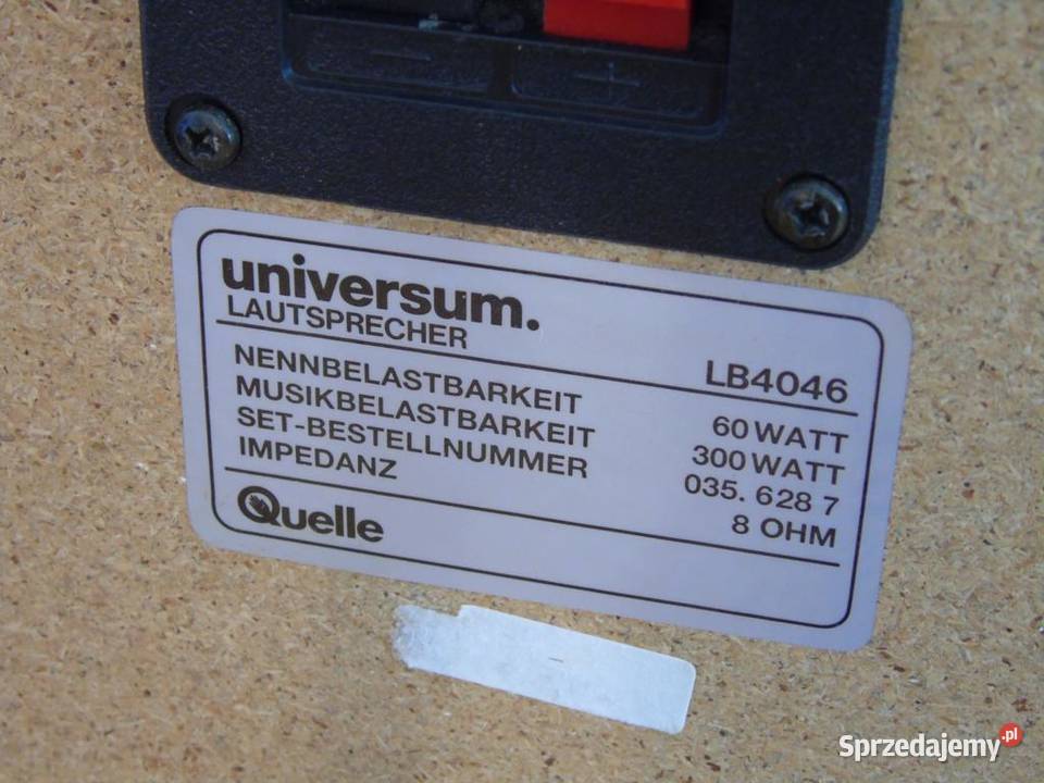 Kolumny Universum 2x 300 wat 8 ohm sprawne Słuchawki i głośniki podkarpackie