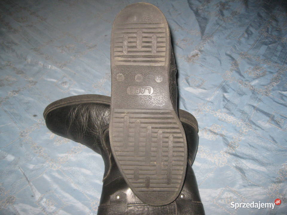 Buty ciepłe męskie kozaczki LARS 44 10 285 skóra skóra