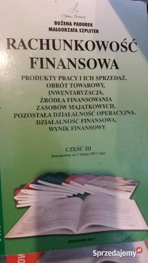 Rachunkowość finansowa 3 Padurek Warszawa