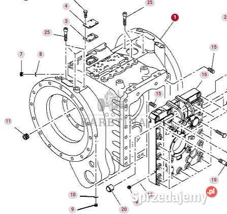 Massey Ferguson 8470 8480 Obudowa Tylnego Napędu