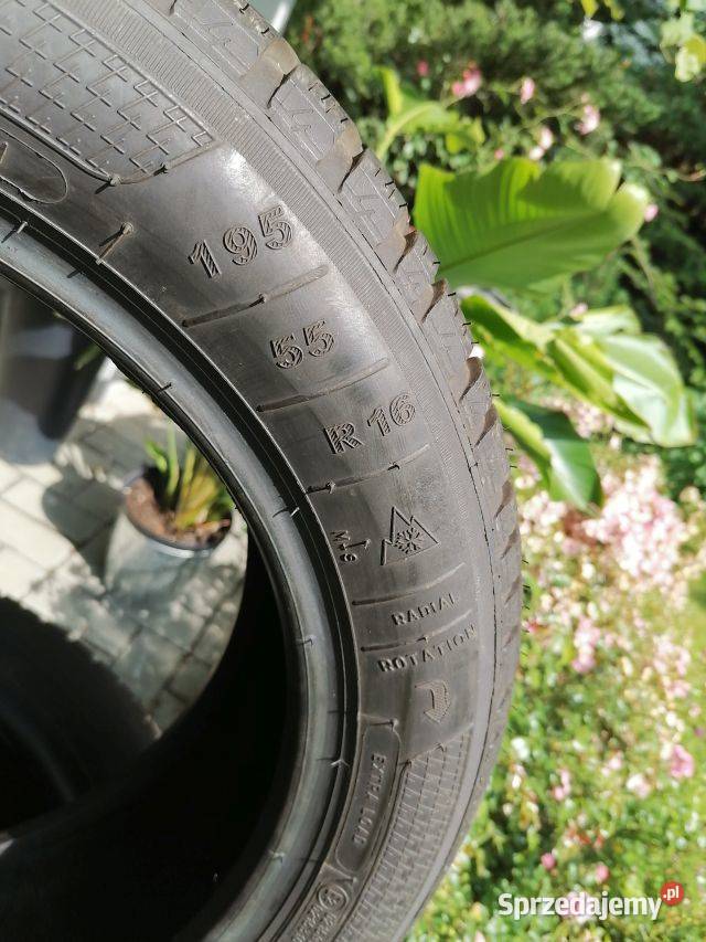 Opony 19555 R16 wielosezonowe 21r Kleber Opony Tarnów sprzedam