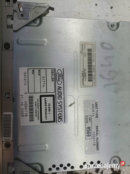 RADIO 8V4T18C939CE Ford Focus C I 20032010 Sprzęt audio fabryczny sprzedam