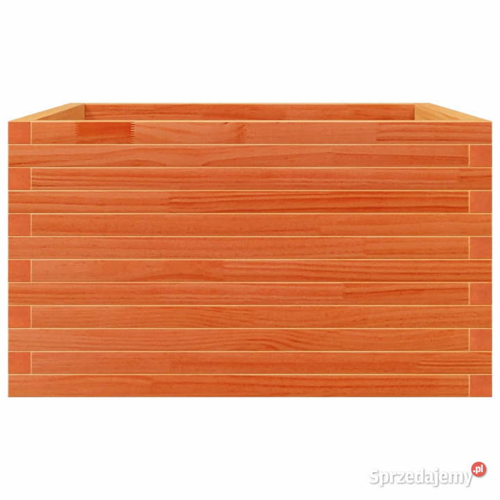 Donica ogrodowa woskowy brąz 80x80x455 drewno Warszawa sprzedam