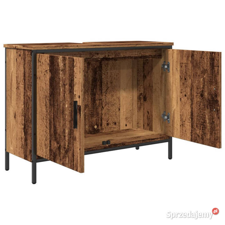 Szafka pod umywalkę stare drewno 80x30x60