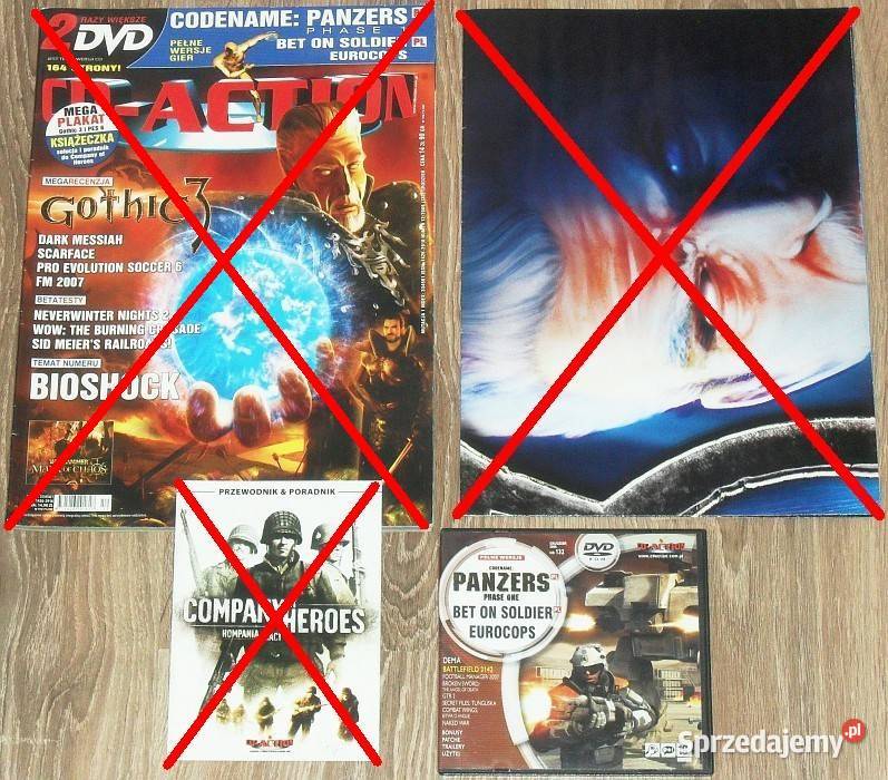 Magazyn CDACTION dodatki płyty plakaty Gliwice