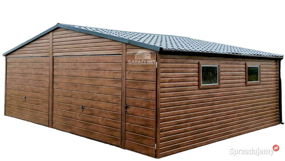GARAŻ BLASZANY 7M X 6M DWUSPAD BLACHÓWKA BRAMA Zakopane