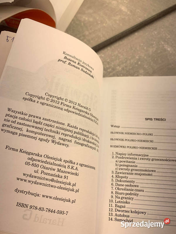Słownik niemieckopolski polskoniemiecki z Książki i Podręczniki Jasło