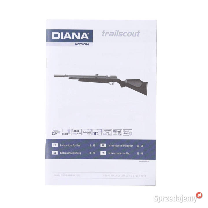 Wiatrówka Diana Trailscout CO2 drewno 45 mm