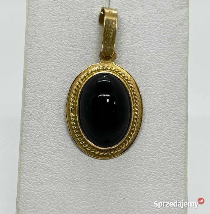 Złota Zawieszka z Onyksem pr 583 281g Wisiorki warmińsko-mazurskie Elbląg