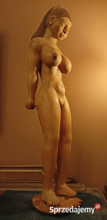 Rzeźba kobieta akt drewniana Rzeszów