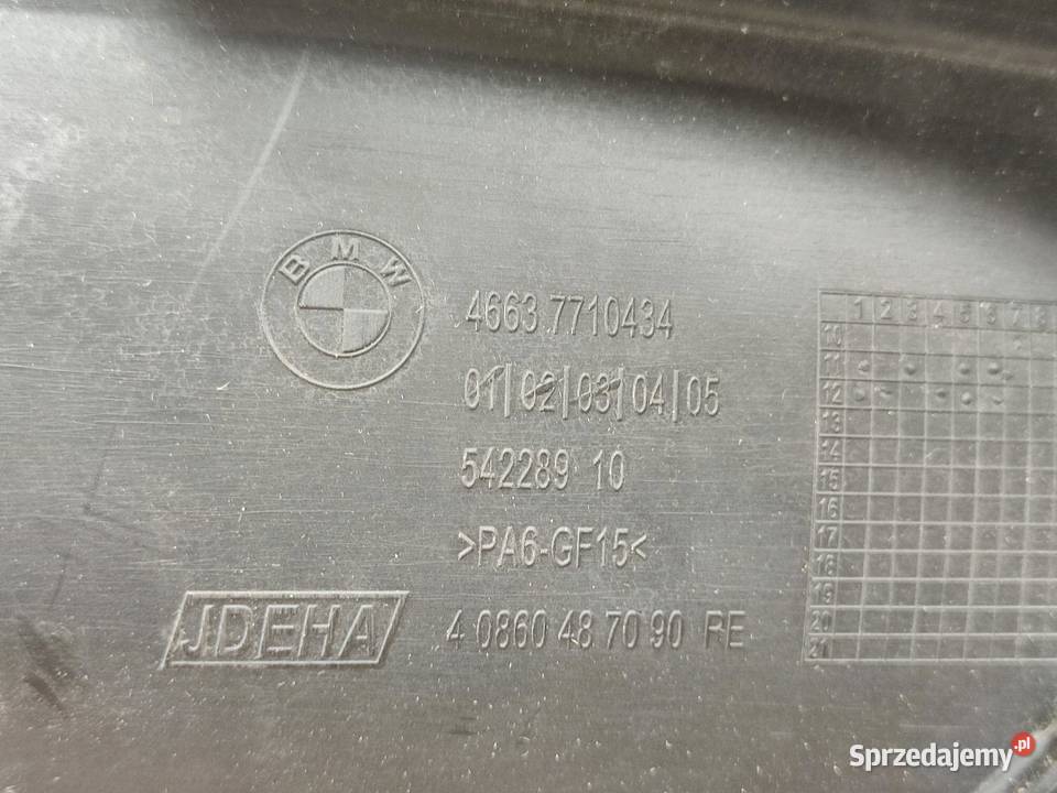 OBUDOWA PRAWY PRZÓD WEWNĘTRZNA WYPEŁNIENIE BMW K