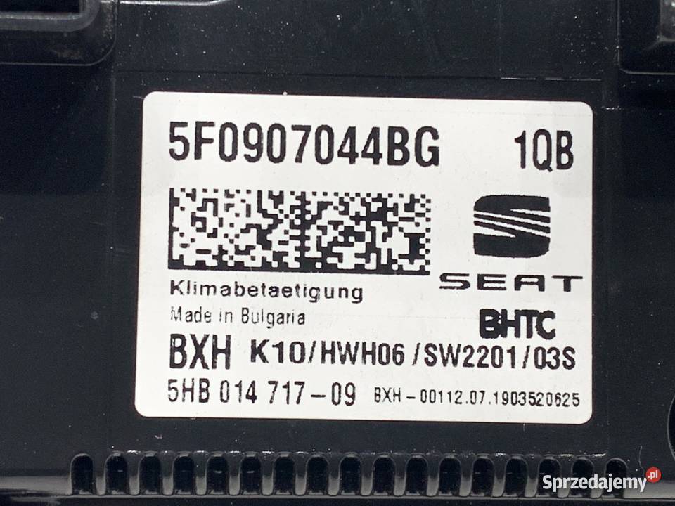 PANEL STEROWANIA NAWIEWU SEAT LEON III osobowe podkarpackie sprzedam