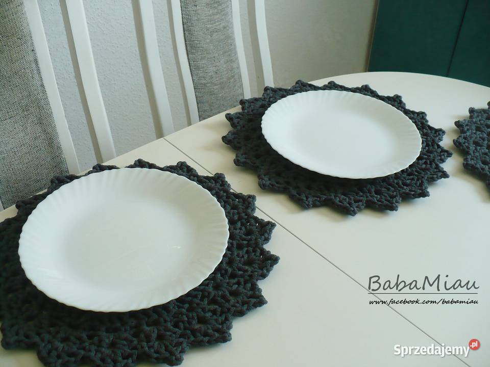 Zestaw stylowych podkładek pod talerz kubek Bydgoszcz